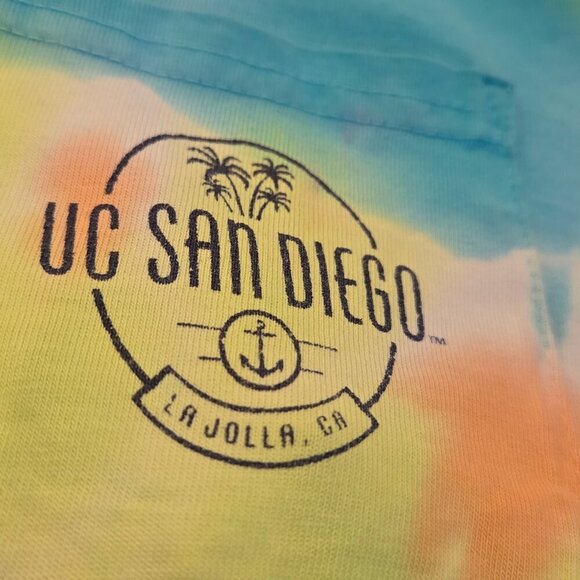 UC San Diego Parent Dad T Shirt Tie Die La Jolla Men's XXL NCAA UCSD Tritons - Picture 7 of 13